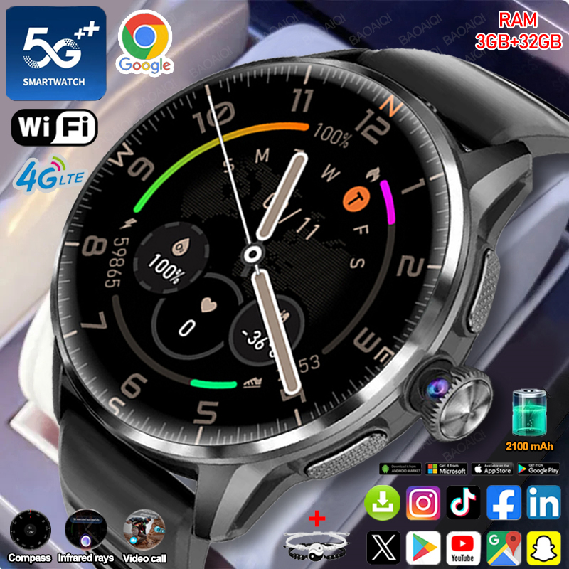 Смарт-часы с поддержкой 5G/4G, – обзор и цена Fall Detection Watch